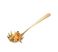 Cuillère à pâtes avec dents en acier inoxydable Passoire à pâtes Passoire à | Cuillère à spaghettis pour cuisiner, servir, nouilles, pâtes, ustensiles de cuisine, en acier inoxydable, cuisine, service