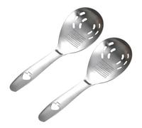 Cuillère à piler en acier inoxydable 2 pièces de cuisine avec séparateur de | Cuillère séparatrice de jaune d'œuf pour repas quotidiens, traitement des aliments