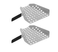 Cuillère à pop-corn en acier inoxydable, cuillère à frites poignée 2 pièces