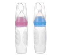 Cuillère À Presser En Silicone Souple, Bouteille D'alimentation Pour Nouveau-Né, Cuillère Pour Nourrissons, Supplément Alimentaire, Articles Sûrs Pour Bébé, Vaisselle Pour Enfants
