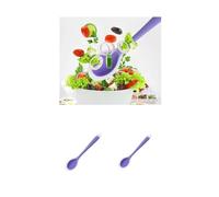 Cuillère à remuer en Silicone for la maison, cuillère de cuisine tout compris, cuillère à mélanger, cuillère à salade/284