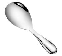 Cuillère à riz - 20,5 x 7 cm, spatule antiadhésive en acier inoxydable, design d'ustensile de cuisine avec finition résistante à la chaleur | Cuillère professionnelle pour purée de riz, maison, Restau