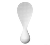 Cuillère à riz antiadhésive avec support intégré et matériau résistant à la chaleur adaptée pour la cuisine et la salle à manger (blanc)