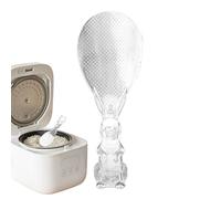 Cuillère à riz autoportante,Pelle à lapin transparente - Cuillère multifonctionnelle autonome pour mélanger, servir des soupes, des salades, cuisiner et préparer un buffet