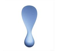 Cuillère à riz avec antiadhésive pour une utilisation debout en cuisine, facile à ramasser, passe au lave-vaisselle, outil en plastique pour cuisiner et servir (bleu)