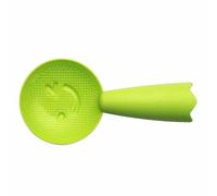 Cuillère à riz avec motif de visage souriant, spatule pour cuiseur à riz debout, pour usage domestique, vert