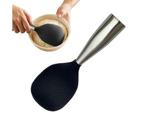 Cuillère à riz - Cuillère à riz en silicone sur pied | Pelle de cuisine résistante à la chaleur pour légumes, salade, purée de pommes de terre - Ustensiles de cuisine de comptoir préparation des