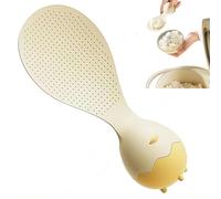 Cuillère à riz debout en forme de coquille d'œuf avec surface antiadhésive, pagaie de riz autoportante en polypropylène de qualité alimentaire pour l'hygiène de la cuisine, résistante à la chaleur et