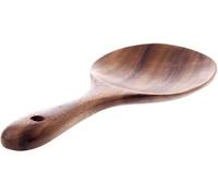 Cuillère à riz en bois naturel anti-adhésif - Cuillère à riz - Spatule de service pour riz et salades de pommes de terre - Ustensiles de service pour cuisine et salle à manger - 17,8 cm