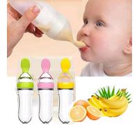 Cuillère À Riz En Silicone Sans Bpa, Bouteille À Presser, Cuillères Compte-Gouttes Nouveau-Né Bébé Formation Cuillère À Riz Enfants Céréales Supplément Alimentaire Sans Bpa