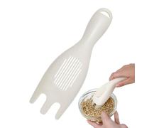 Cuillère à riz, filtre à cuillère, filtre à riz, cuillère filtrante ergonomique pour laver le riz, ustensile de cuisine, outil de lavage de riz avec poignée pour céréales, fruits, légumes