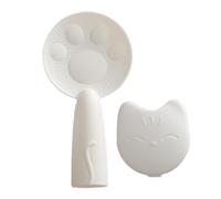 Cuillère à riz, pelle à riz antiadhésive avec patte de chat, cuiseur à riz sur pied pagaie, cuillères à riz ergonomiques et confortables avec support de rangement, poignée épaissie pour cuiseur à riz,