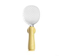 Cuillère à riz sur pied avec support à ventouse, design vertical anti-adhésif pour un nettoyage facile, gadget de cuisine peu encombrant fabriqué en polypropylène et silicone (jaune)