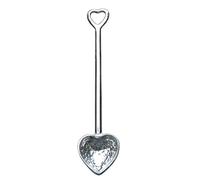 Cuillère à Sel Coeur, Fait Main en Etain Fin - Fabrication Française