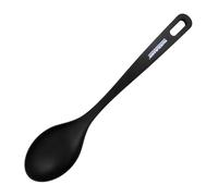 Fackelmann 25472 Cuillère à Servir, louche Plate, cuillère de Cuisine, ustensile de Cuisine, Pret, Noir, 31,5 x 6,5 cm