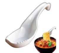 Cuillère à soupe à nouilles - Cuillère à ramen portable pour la maison | Cuillère à soupe asiatique pour la maison, cuillère à nouilles, douille, soupe, nouilles, accessoires Wontan, soupe sûre et