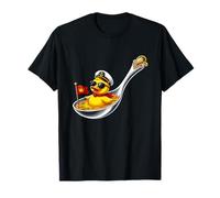Cuillère à Soupe Captain Duck avec Drapeau Couronne T-Shirt