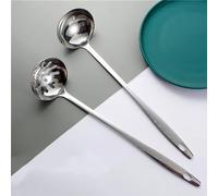 Cuillère à soupe Écumoire Cuillère qui fuit, ensemble de louche à marmite, soupe en acier inoxydable pour la Cuisine(Colour 3)
