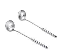 Cuillère à soupe Écumoire Louche à soupe for marmite, ensemble de cuillères qui fuient, Extra longues pour la Cuisine