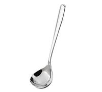 Cuillère à soupe en acier inoxydable, grande tête ronde, cuillère profonde, robuste, antirouille, lavable au lave-vaisselle, cuillère de cuisine pour restaurant, maison, cuisine