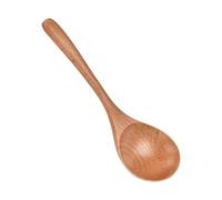 Cuillère à soupe en bois de japonais avec ustensile de cuisine à long manche, vaisselle pratique pour la maison, les repas en extérieur, cuillère en bois à long manche pour la soupe