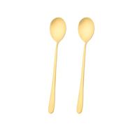 Cuillère à soupe en cuivre 100 % pur forgé artificiellement de 20 cm, convient pour la maison, les restaurants, les desserts, les gâteaux, la crème glacée (20 cm)