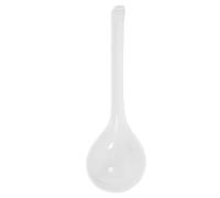 Cuillère à Soupe en Porcelaine à Long Manche, Blanche | Bord Profond, Prise Ergonomique, pour Service Buffet, Salle à Manger, la Cuisine Maison, Restaurant