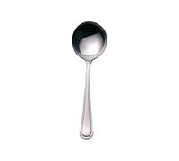 Olympia - 12 cuillères à soupe à bordure perlée, en inox, 170(L) mm, inox 18/0, Cuillères à soupe à finition miroir hautement polie, C131