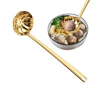 Cuillère À Soupe | Ustensile Long Pour Préparation Culinaire Et Soupe | Manche Ergonomique Design Ondulé Pour Réunions Familiales et Anniversaires