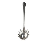 Cuillère à spaghetti en acier inoxydable de 23,9 cm avec dents en métal pour pâtes, fourchette, écumoire fendue, louche, outil de cuisson