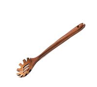Cuillère à spaghetti en bois | Cuillère à spaghetti fendue de 32,6 cm | Cuillère à spaghetti suspendue, louche à pâtes en bois avec dents pour pâtes, spaghettis, cuisine, pâtisserie