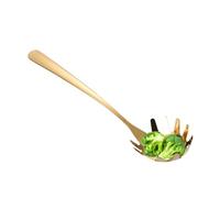 Cuillère à spaghetti | Fourchette à pâtes à dents en acier inoxydable | Cuillère à pâtes durable pour servir et égoutter | Outil de cuisine idéal pour les spaghettis, les nouilles, la cuisine et le