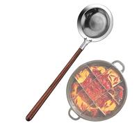 Cuillère à tamis | Ustensiles de cuisine avec gaze pour ramasser | Écumoire pour la soupe et les liquides, faire cuire et servir des pâtes au lait de soja à la fondue grasse