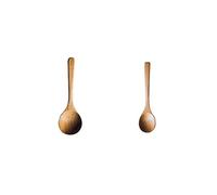 Cuillère à Tartine Cuillères à Soupe de Hêtre Cuillères à Longue Poignée Cuisinière de Table en Bois Porridge Rice Cuillère à Café Cuillère à Café Cuisine Ustensiles de Cuisine, 2 Pcs, GYDHJSSJ