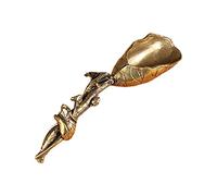 Cuillère à thé en cuivre pur - Cuillère à thé - Pelle à thé - Cadran à thé - Accessoire rétro - Cuillère à thé pour thé chaud - Long manche - Simple vintage pour café