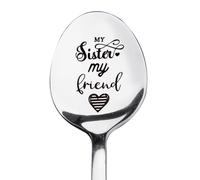 Cuillère à thé et à café pour femme, sœur, sœur, cadeau d'anniversaire, de Noël, pour sœur, amie, amoureuse, pour les amateurs de café, de thé, pour ma sœur, mon amie