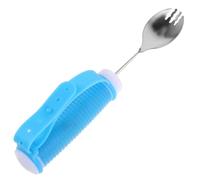 Cuillère Adaptative Anti-tremblement 1 Pièce en Acier Inoxydable | Pp et Tpe Intégrés, Usage Polyvalent, Limite les Déversements, pour Rééducation et Handicap