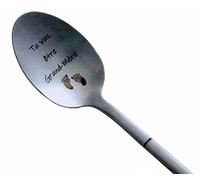 Cuillère Annonce Grossesse Grand-Mère "Tu Vas Être Mamie" - Cadeau Personnalisé Future Mamie, Surprise Originale Naissance Bébé avec Coffret, Acier Inox Gravé - Zinello Design