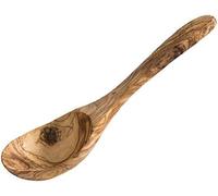 Cuillère APS "Olive" en bois d'olivier durable, cuillère en bois, cuillère de service, 26,5 x 9,5 cm