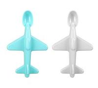 Cuillère Bébé Avion Lot de 2 Tom & Zoé Bleu