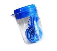 Cuillère bleue en forme de balance de cuisine avec incrément de 0,1 g, idéale pour le brassage du café et la cuisson des recettes de cuisine en polypropylène