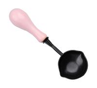 Cuillère Cacheter - Fondoir À Double Bec Verseur Manche Bois Conception Ergonomique Durable Pratique Pour Tampon Peinture Projets Artisanaux Décoration Maison Atelier Cadeau Créatif | pour s