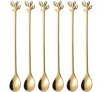 Cuillère créative en acier inoxydable en forme de cuillère à café Cuillère à café Cadeaux de Noël Accessoires de cuisine Vaisselle Decora Die Cuts Mots