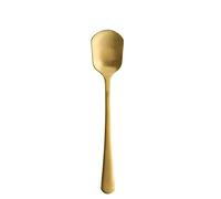 Cuillère créative en acier inoxydable plaqué cuillère à crème glacée cuillère à café cuillère à café cuillère à mesurer cuillères torsadées cuillère à soupe (taille : lot de 6) ()