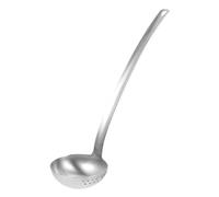 Cuillère Cuisine 304 en Acier Inoxydable, Deux Usages, Argenté | Surface Lisse, Facile à Nettoyer, Anti-brûlure, pour Mariage et Banquet, Ustensile Pratique