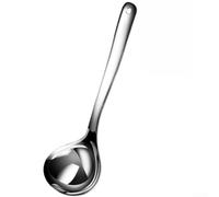Cuillère Cuisine 304 Long Manche Anti-Chaleur Résistante Cuillère(L) | Acier 304 alimentaire, design profond, pour idéal soupes ragoûts, finition lisse, hygiénique