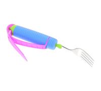 Cuillère D’aide Alimentaire Antidérapante Portable pour Seniors et | Acier Inoxydable et Silicone, Usage à Domicile ou Dehors, Adaptée aux Gestes Tremblants, Prise Stable