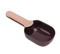 Cuillère d'alimentation pour Animaux de Compagnie, Pelle à Nourriture Propre et Hygiénique pour Chats, pour Chiens et Animaux de Compagnie, Conception Professionnelle (Marron et Rose)