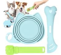 Cuillère d'alimentation pour chat et chien, spatule de nourriture pour nourriture humide, cuillère coulissante à presser pour friandises pour animaux domestiques, distributeur de friandises à lécher