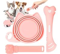 Cuillère d'alimentation pour chat et chien, spatule de nourriture pour nourriture humide, cuillère coulissante à presser pour friandises pour animaux domestiques, distributeur de friandises à lécher